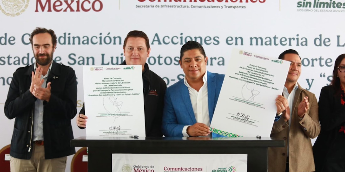 El acuerdo de coordinación institucional para formalizar la liberación del derecho de vía fue firmado por el gobernador Ricardo Gallardo Cardona.