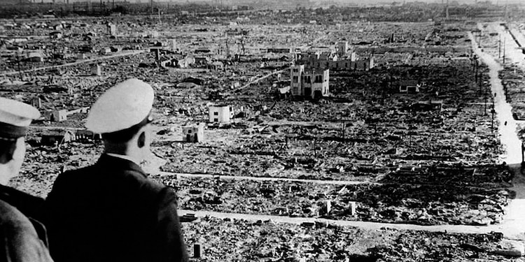 La devastación total de Hiroshima, tras el lanzamiento de la primera bomba atómica en 1945.