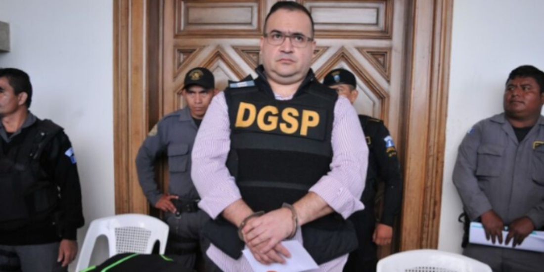 Javier Duarte durante su detención en Guatemala, en foto de archivo.