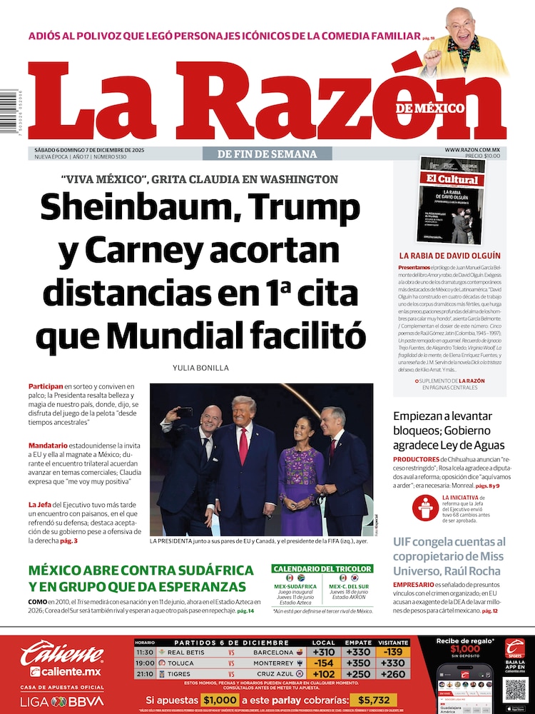 La Razón 06 Diciembre 2025