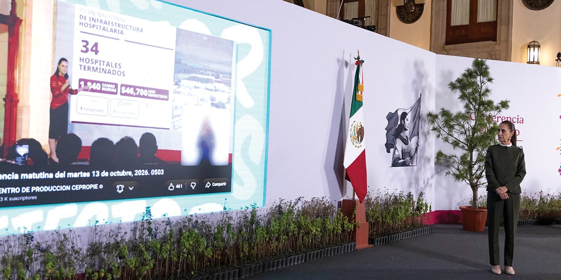 La mandataria, ayer, al retomar los avances en la infraestructura hospitalaria.