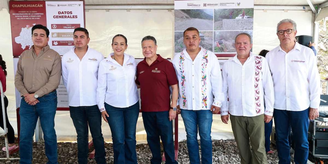 El gobernador Julio Menchaca Salazar supervisó las maniobras de nivelación en los caminos de la franja norte.