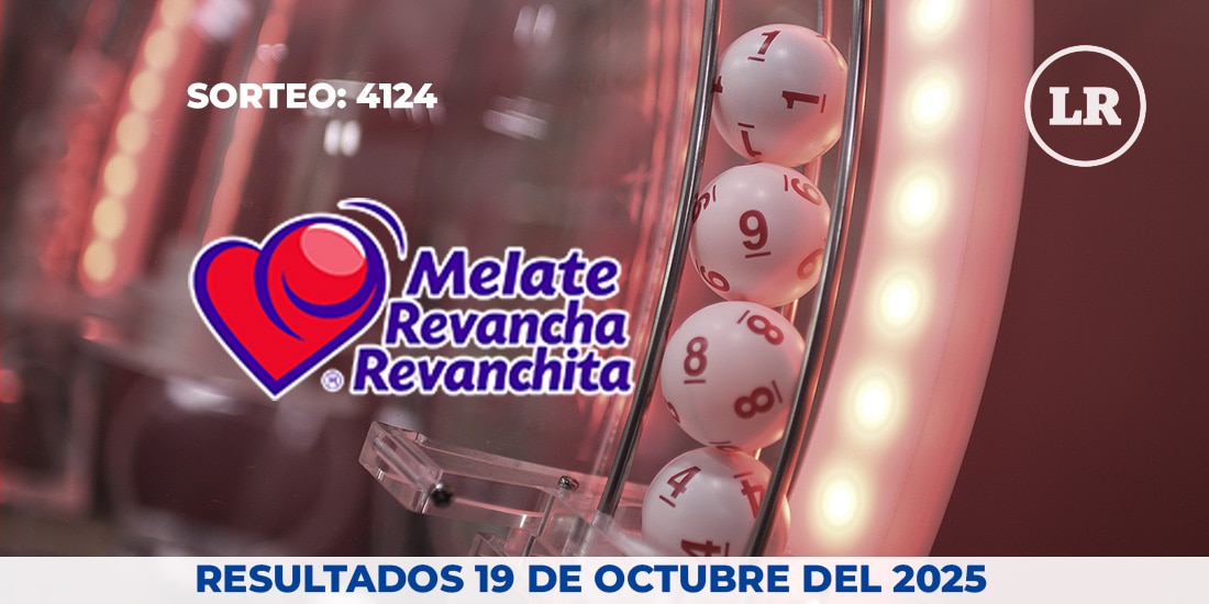 Resultados del sorteo 4124 del Melate, Revancha y Revanchita de este 19 de octubre del 2025.