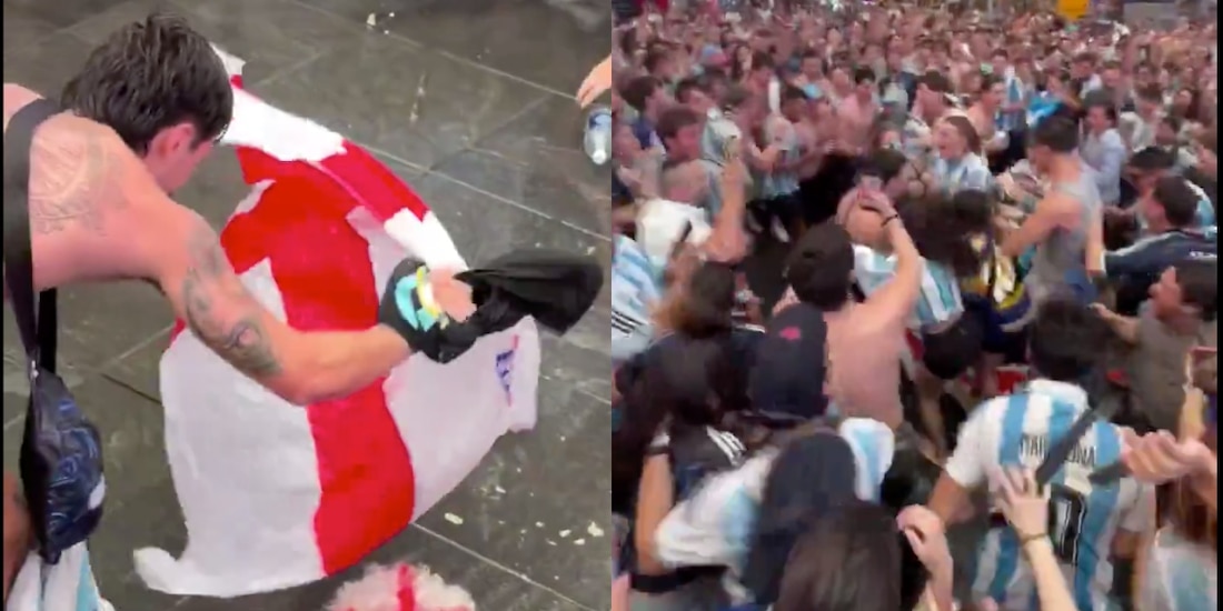 La euforia por el pase a la final terminó generando críticas hacia algunos seguidores de La Albiceleste por su manera de festejar tras la victoria sobre Inglaterra.
