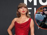 Taylor Swift muestra su amor a Travis Kelce en los Grammy 2025.