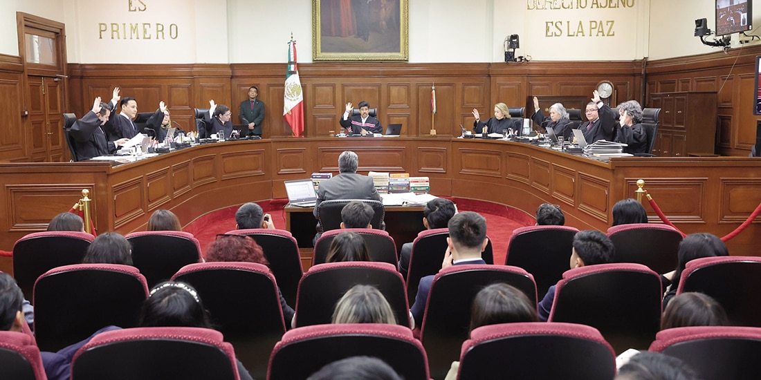 Votación en el pleno de la Suprema Corte de Justicia, ayer.