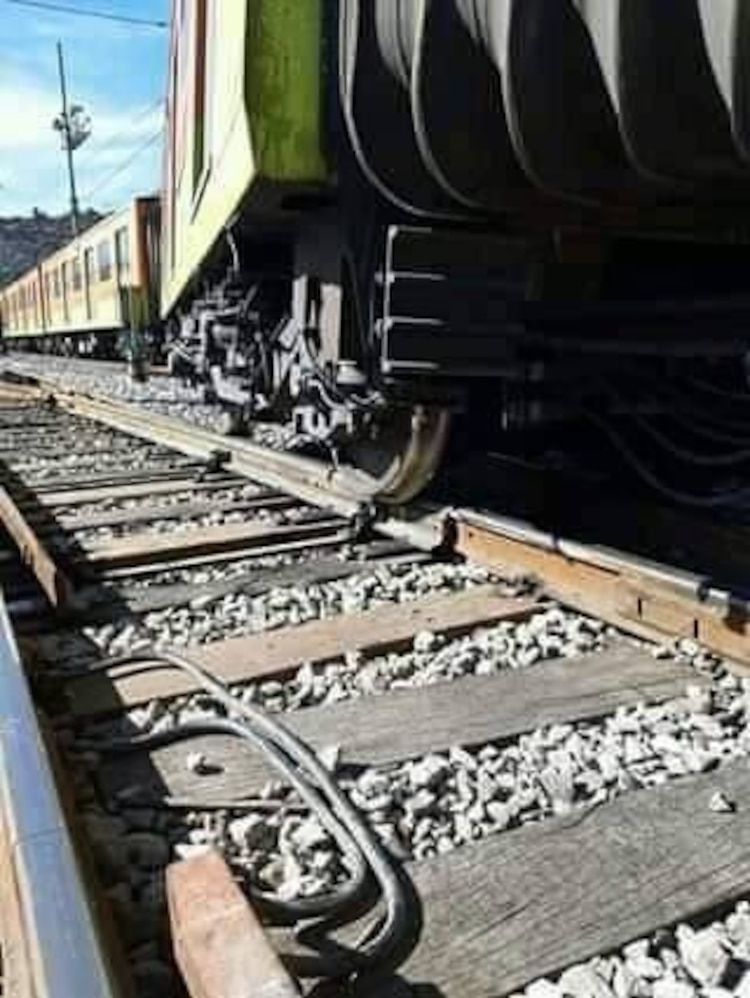 Incidente en tren del Metro.