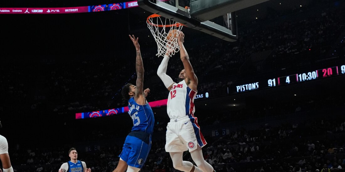Pistons vence a Mavericks en México.