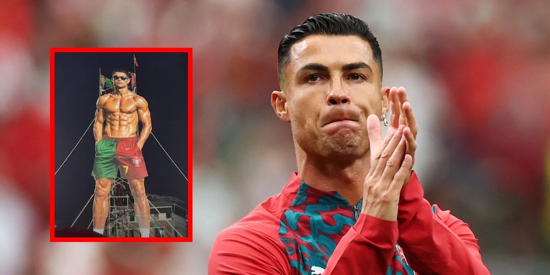 Figura gigante de Cristiano Ronaldo impresiona en su debut en la Copa del Mundo 2026