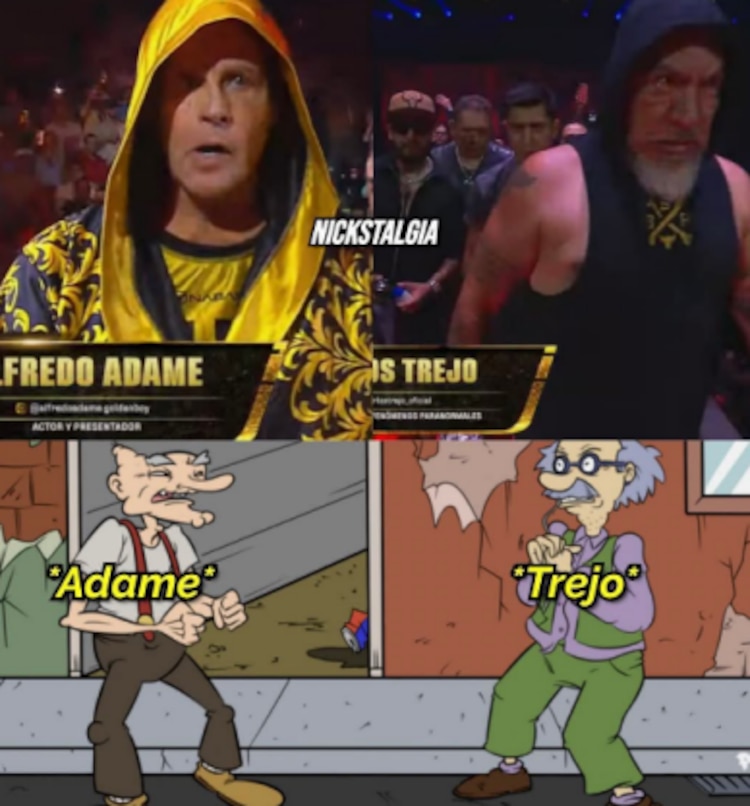 Meme de la pelea de Adame vs. Carlos Trejo