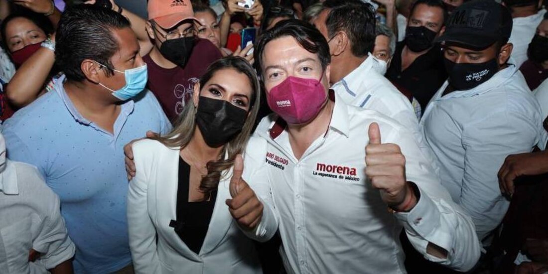 Evelyn Salgado Pineda y Mario Delgado, de Morena
