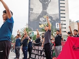 Manifestación Acción Global por Ayotzinapa, realizada el pasado 26 de junio, en la Ciudad de México.