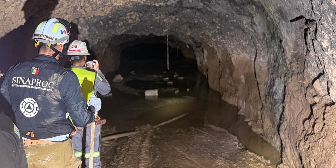 Coordinación Nacional de Protección Civil (CNPC) reporta avances en búsqueda de mineros.