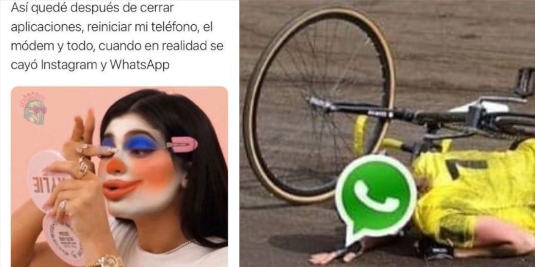 Memes de la caída de WhatsApp