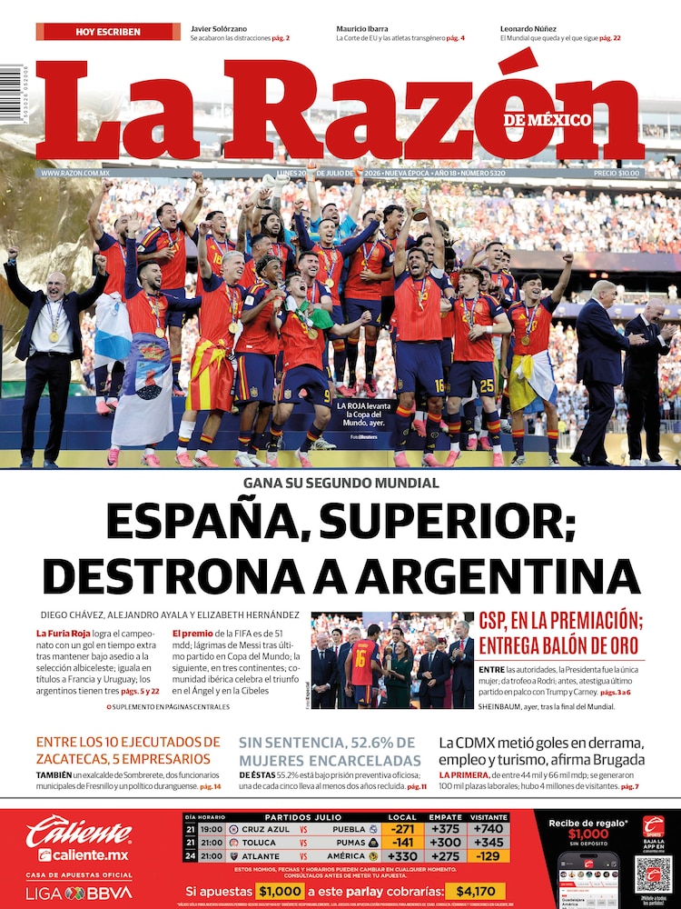 La Razón 20 Julio 2026