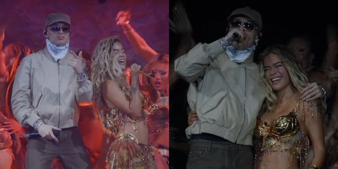 Así fue la aparición de Peso Pluma con Karol G en Coachella 2026
