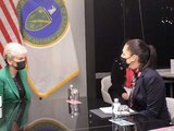 La secretaria de Energía de EU, Jennifer Granholm y Claudia Sheinbaum, jefa de Gobierno de la CDMX