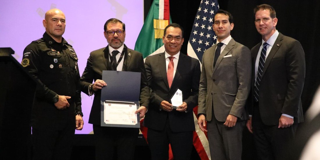 Gobierno estadounidense reconoce a la SSP de Michoacán por combate al uso ilegal de explosivos.
