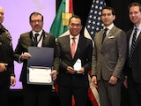 Gobierno estadounidense reconoce a la SSP de Michoacán por combate al uso ilegal de explosivos.