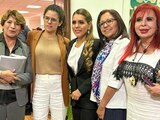 Participa Evelyn Salgado en reunión con AMLO en Palacio Nacional.
