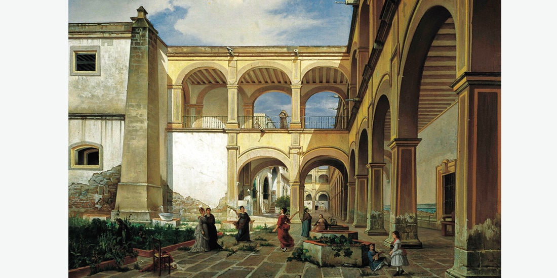 PATIO del Colegio de las Vízcaínas, 1874.