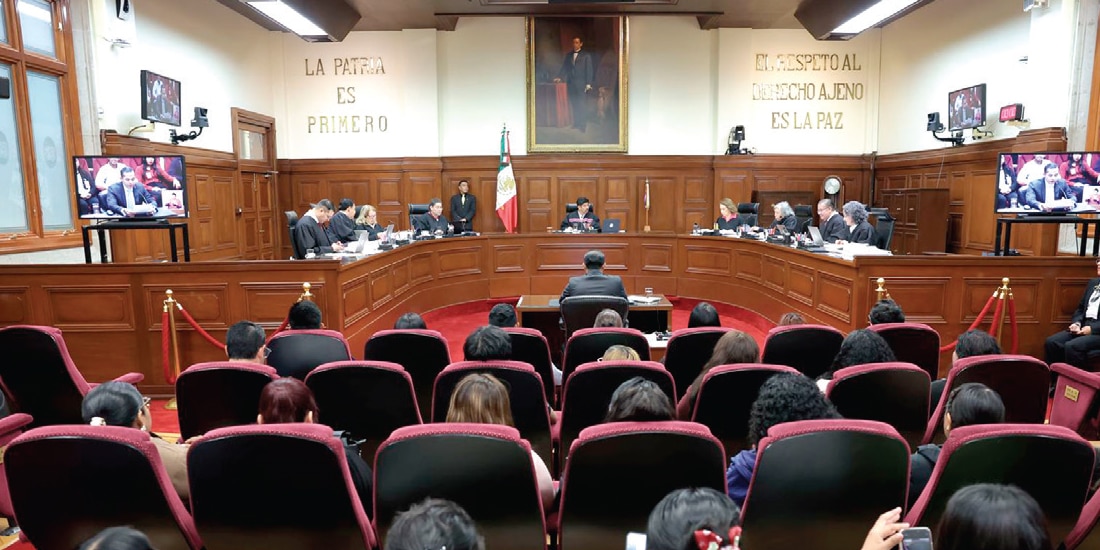 Sesión del pleno de la Suprema Corte de Justicia, en imagen de archivo