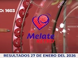 Resultados del Melate Retro en su sorteo 1603, celebrado este 27 de enero del 2026.
