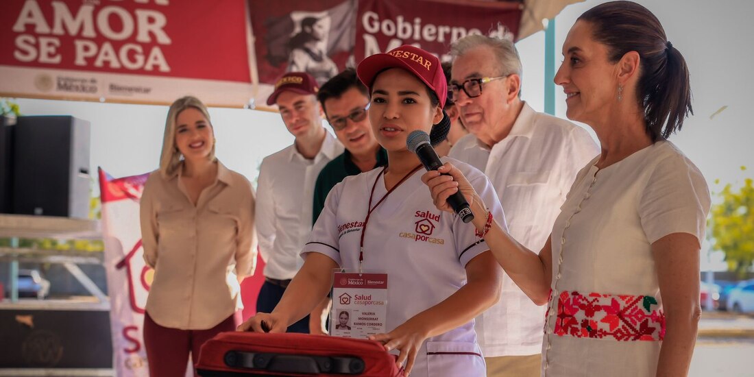 La Presidenta de México este sábado en Mazatlán.