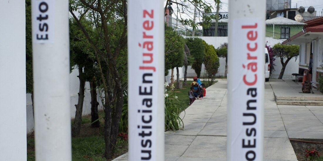 Protesta por incendio en albergue migrante de Ciudad Juárez.