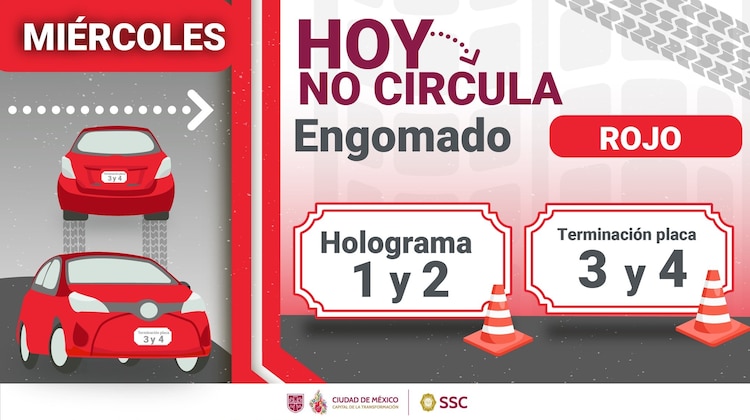 Así aplica el Hoy No Circula los miércoles en la CDMX y Edomex.