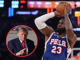 LeBron James durante su primer partido con los 76ers.