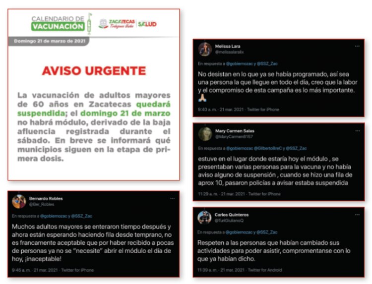 Anuncio fallido
La cancelación fue notificada en Twitter, la noche del sábado 20 de marzo, por lo que pocos se enteraron.