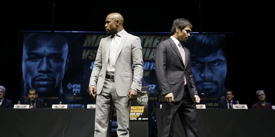 Floyd Mayweather y Manny Pacquiao se enfrentaron en 2015