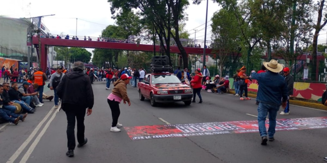 Marcha CNTE HOY 9 de junio al sur de la Ciudad de México.
