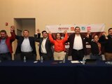 Morena, PT, Verde, Nueva Alianza Puebla y Fuerza por México, van en coalición para 2024, anuncia Alejandro Armenta.