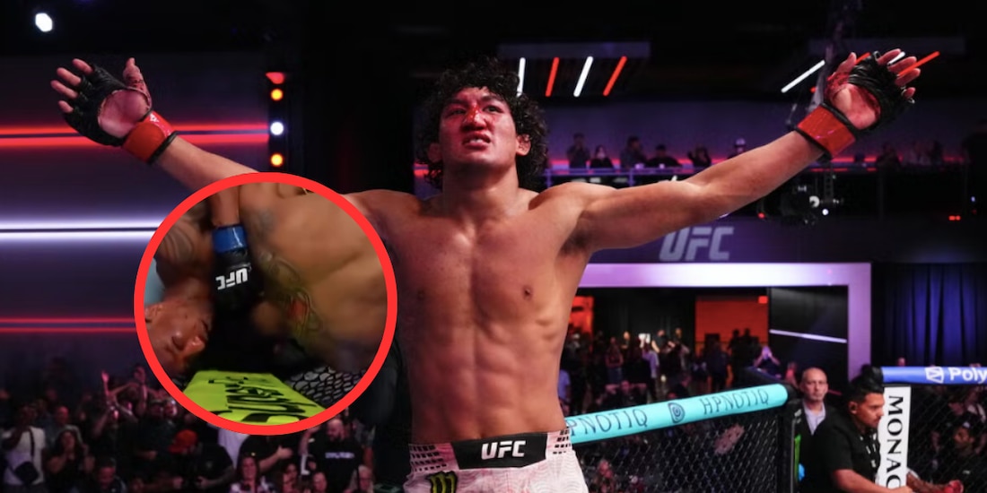 Raoni Barcelos salió en camilla tras su caída ante Raúl Rosas Jr. en UFC Vegas 121.