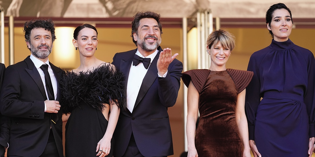El director y parte del elenco, el 16 de mayo en Cannes.