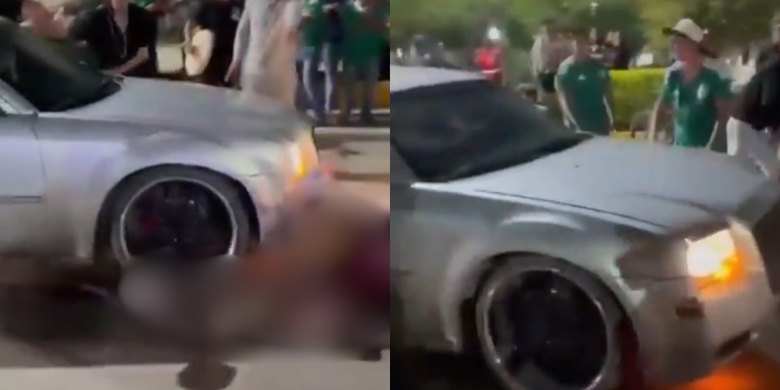 Automóvil intenta atropellar a aficionados en Aguascalientes
