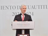 Alfredo del Mazo, gobernador del Estado de México, estuvo este viernes en Cuatitlán Izcalli.