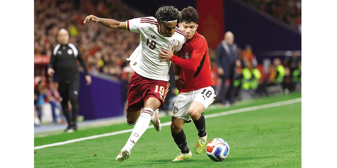 El delantero del Barcelona, en el partido del martes pasado correspondiente a la Fecha FIFA.