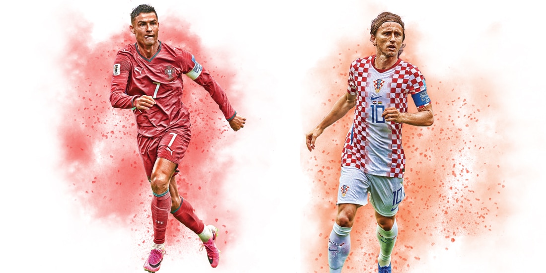 En la imagen los futbolistas Luka Modric y Cristiano Ronaldo