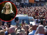 El funeral de Bonnie Tyler en Mumbles, Gales, el 15 de agosto del 2026.