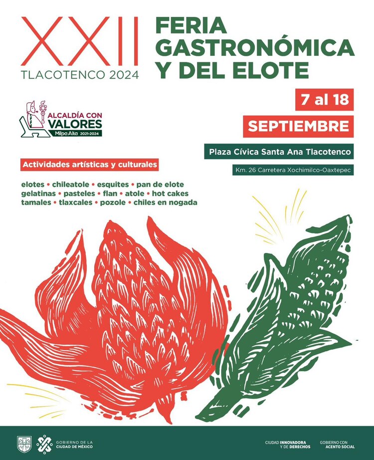 Cartel de la Feria del Elote.