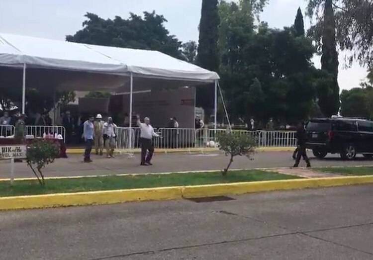 El presidente Andrés Manuel López Obrador en Salamanca