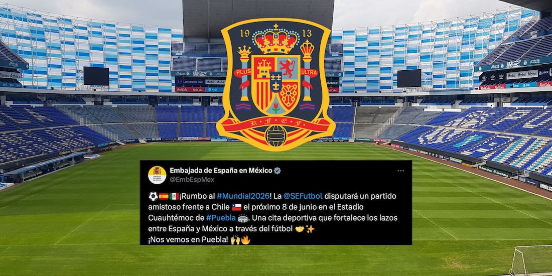 La Selección de España jugará en Puebla previo al Mundial.