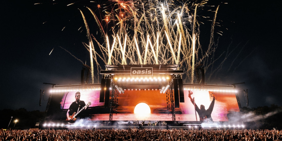 Foto de un concierto de Oasis