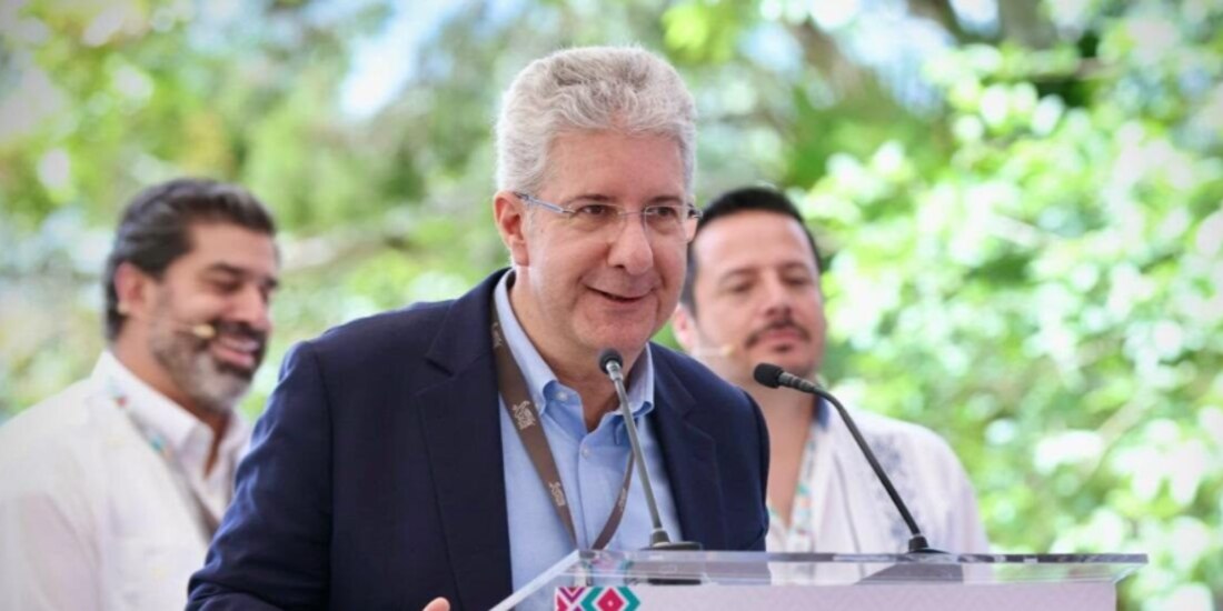 Fausto Costa, CEo de Nestlé, el martes, desde el estado de Chiapas.