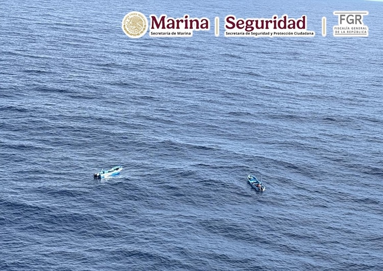 El operativo naval permitió decomisar droga, combustible y dos embarcaciones menores.
