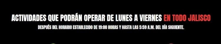 Actividades permitidas