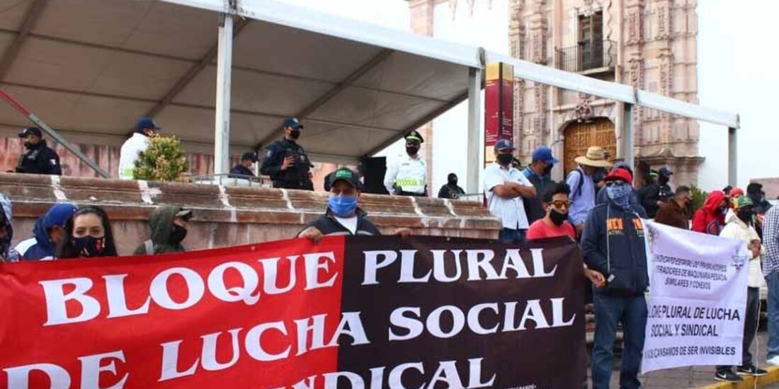 Campesinos protestan en demanda de mejores condiciones.